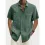 Men's Solid Color Casual Hawaiian Beach Shirt