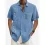 Men's Solid Color Casual Hawaiian Beach Shirt