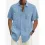 Men's Solid Color Casual Hawaiian Beach Shirt