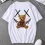 Men's Streetwear Graphic Printed Toy Bear Crew Neck Tee