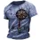 Men's Vintage Nautical Map Compass Print T-Shirt