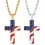 American Flag Cross Necklace