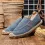 Men's Retro Vintage Wash Contrast Color Linen Loafers