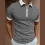 Men's Polo Shirt Zip Polo Golf Shirt Turndown Fashion Designer Casual 3D Zipper Print Clothing Short Sleeve