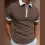 Men's Polo Shirt Zip Polo Golf Shirt Turndown Fashion Designer Casual 3D Zipper Print Clothing Short Sleeve