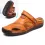 Men's Genuine Leather Two Wear Beach Sandals