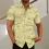 Men's Shirt Plus Size Short Sleeve Shirt Coconut Tree Hawaii Beach White Fuchsia Yellow Khaki Blue Green