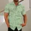 Men's Shirt Plus Size Short Sleeve Shirt Coconut Tree Hawaii Beach White Fuchsia Yellow Khaki Blue Green