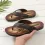 Men's Retro Casual PU Anti-slip Beach Slippers