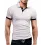 Men's T Shirt Tee Polo Shirt Golf Shirt Turndown Casual Soft Breathable Short Sleeve Lake Blue Black White Solid Cloths