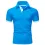 Men's T Shirt Tee Polo Shirt Golf Shirt Turndown Casual Soft Breathable Short Sleeve Lake Blue Black White Solid Cloths