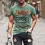 Men's Crewneck T-Shirt Plus Size Vintage Motorcycle Racing Short Sleeve Summer Top