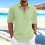 Men's Shirt Linen Solid Color Lapel Long Sleeves Casual Spring Summer Daily Tops