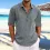 Men's Shirt Linen Solid Color Lapel Long Sleeves Casual Spring Summer Daily Tops