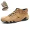 High Suede Boots Microfiber Leather Beck Shoes for Men Waterproof Leather Casual Trainers Non-Slip Breathable Chukka Hiking Shoes