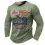 Men's T-Shirt Long Sleeve Vintage Motorcycle Colorblock Outdoor Daily Tops