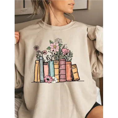 Wildflowers Book Sweatshirt