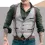 Men's Vest Waistcoat Outdoor Cowboy Vintage Casual Polyester Solid Colored Single Breasted One-button V Neck Slim Jackt