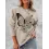 Women's Butterflies Flower Graphic Print Comfortable Soft Sweatshirt Tops