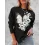 Women's Butterflies Flower Graphic Print Comfortable Soft Sweatshirt Tops