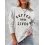 Coffee Saves Lives Women's Graphic Print Comfortable Soft Sweatshirt Tops