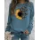 Women's Butterfly Sunflower Graphic Print Comfortable Soft Sweatshirt Tops