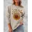 Women's Butterfly Sunflower Graphic Print Comfortable Soft Sweatshirt Tops