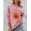 Women's Butterfly Sunflower Graphic Print Comfortable Soft Sweatshirt Tops