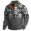 Men's Retro Western Region Totem Print Henley Collar Casual Sweatshirt