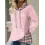 Women's Knitted Stitching Contrast Color Jacquard Hooded Long Sleeve Sweatshirt