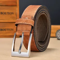 Men\'s Belt Casual Canvas Splicing Belt