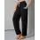 Women's Solid Color Pocket Casual Sports Trousers