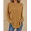 Women's Solid Color Knitted Casual Round Neck Long Sleeve Top