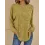 Women's Solid Color Knitted Casual Round Neck Long Sleeve Top