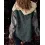 Women's Patchwork Contrasting Casual Corduroy Hooded Jacket