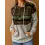 Women's Retro Western Ethnic Colorblock Printed Hooded Sweatshirt