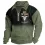 Men's Sweatshirt Quarter Zip Yellowstone Vintage Daily Tops Khaki