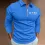 Men's Boss Polo Zip Shirt Stripe Long Sleeve Lapel T-Shirt Casual Fit Tops