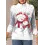 Women's Christmas Snowman Print Zipper Stand Collar Sweatshirt