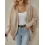 Women's Fashionable Bat Sleeve Cardigan Loose Knitted Jacket