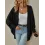 Women's Fashionable Bat Sleeve Cardigan Loose Knitted Jacket