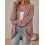 Women's Fashionable Bat Sleeve Cardigan Loose Knitted Jacket