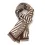 Men's Zebra Print Jacquard Cashmere Scarf Shawl