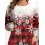 Women's Loose Round Neck Long Sleeve T-Shirt With Pockets Christmas Top