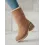 Women's Brushed Large Size Plus Fleece High Heel Mid-calf Boots