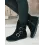 Women's Round Toe Flat Bottom Large Size Mid-calf Boots