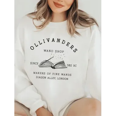 Ollivanders Wand Shop, Wizard Book Shop Sweatshirt