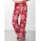 Women's Christmas Snowflake Print High Waisted Wide Leg Pants Casual Home Pants