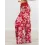 Women's Christmas Snowflake Print High Waisted Wide Leg Pants Casual Home Pants