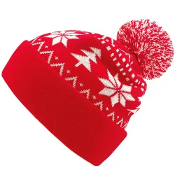 Unisex Christmas Fur Ball Knitted Hat